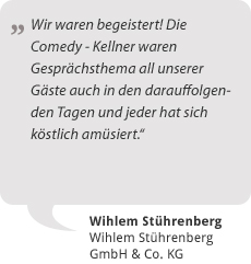 Zitat Kellnerauftritt